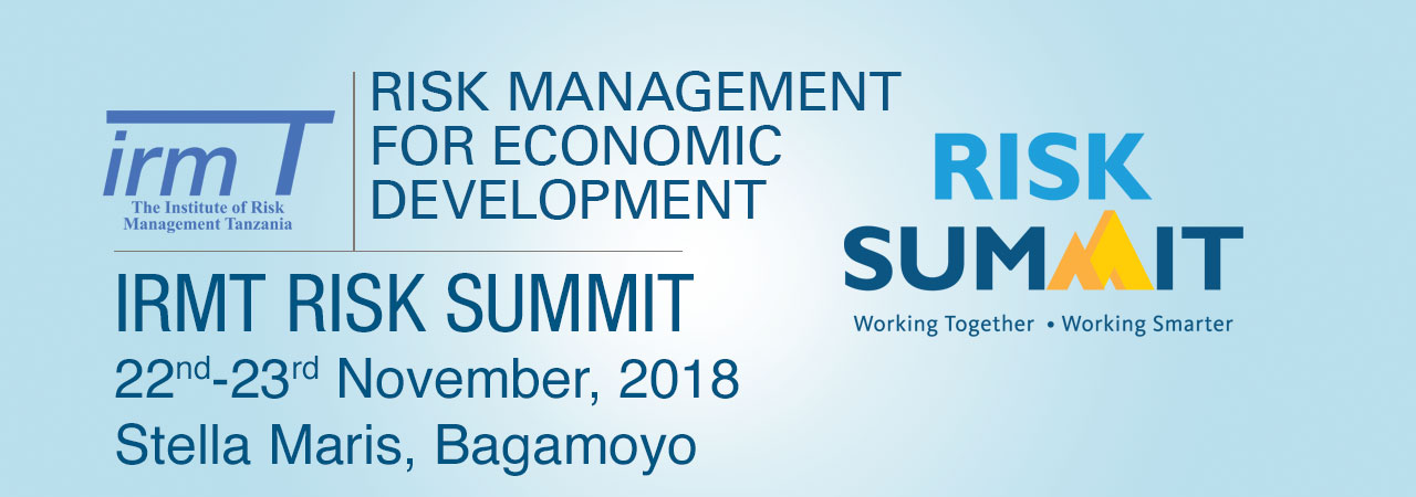 RISK SUMMIT 22 – 23 November 2018, Bagamoyo at Stella Maris hotel.